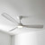 152cm 60-inch Ivory DC Ceiling Fan With Light Remote Control 3 Blade 35W