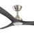 152cm 60-inch Nickel-Black DC Ceiling Fan With Light Remote Control 3 Blade 35W
