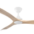 Noble 152cm 60-inch White-Ashwood DC Ceiling Fan With Light Remote Control 3 Blade 35W