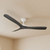 152cm 60-inch White-Black DC Ceiling Fan Remote Control 3 Blade 35W 6 Speed