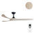 Domenech 152cm 60-inch Black-Oak DC Ceiling Fan Remote Control 3 Blade 39W 6 Speed