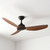 122cm 48-inch Black-Koa DC Ceiling Fan Remote Control 3 Blade 39W 6 Speed