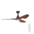 Tornatore 114cm 45-inch Black-Walnut DC Ceiling Fan With Light Remote Control 3 Blade 15W