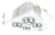 3-in-1 DC Bathroom Heater Fan White With E27 Light 375mm