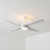 132cm 52-inch White DC Ceiling Fan With Light Remote Control 4 Blade 35W Uplight
