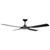 132cm 52-inch Black DC Ceiling Fan Remote Control 4 Blade 40W 7 Speed