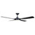 122cm 48-inch Black DC Ceiling Fan With Light Remote Control 4 Blade 40W