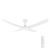 132cm 52-inch White DC Ceiling Fan Remote Control Convertible 3-4-5 Blades 38W