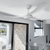 Becerra 142cm 56-inch White DC Ceiling Fan With Light Remote Control Convertible 3-4-5 Blades 38W