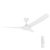 142cm 56-inch White DC Ceiling Fan With Light Remote Control Convertible 3-4-5 Blades 38W