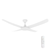 142cm 56-inch White DC Ceiling Fan With Light Remote Control Convertible 3-4-5 Blades 38W