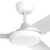 142cm 56-inch White DC Ceiling Fan With Light Remote Control Convertible 3-4-5 Blades 38W