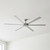 165cm 65-inch Nickel DC Ceiling Fan Remote Control 6 Blade 55W 6 Speed