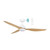 122cm 48-inch White-Oak DC Ceiling Fan With Light Smart Remote Control 3 Blade 45W