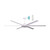Estuary 183cm 72-inch White DC Ceiling Fan Smart Remote Control 6 Blade 55W 6 Speed