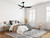 122cm 48-inch Black DC Ceiling Fan With Light Smart Remote Control 3 Blade 36W