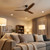 Valbuena 142cm 56-inch Bronze-Walnut DC Ceiling Fan Smart Remote Control 3 Blade 39W 6 Speed