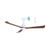 Basin 132cm 52-inch White-Walnut DC Ceiling Fan With Light Smart Remote Control 3 Blade 36W