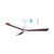 Basin 132cm 52-inch White-Walnut DC Ceiling Fan Smart Remote Control 3 Blade 36W 6 Speed