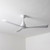Basin 132cm 52-inch White DC Ceiling Fan Smart Remote Control 3 Blade 36W 6 Speed