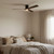 132cm 52-inch Black-Walnut DC Ceiling Fan Hugger Smart Light WIFI Remote 3 Blade 33W
