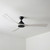 Loredan 176cm 70-inch Black-White DC Ceiling Fan Smart Remote Control 3 Blade 30W 6 Speed