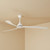 176cm 70-inch White DC Ceiling Fan Smart Remote Control 3 Blade 30W 6 Speed