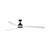 Loredan 217cm 86-inch Black-White DC Ceiling Fan Smart Remote Control 3 Blade 50W 6 Speed