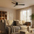 132cm 52-inch Black DC Ceiling Fan Smart Remote Control 3 Blade 33W 6 Speed