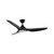 Rhodes 132cm 52-inch Black DC Ceiling Fan With Light Smart Remote Control 3 Blade 33W
