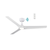 Cuellar 132cm 52-inch White DC Ceiling Fan With Light Smart Remote Control 3 Blade 28W