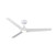132cm 52-inch White DC Ceiling Fan With Light Smart Remote Control 3 Blade 28W