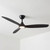 Penas 142cm 56-inch Black DC Ceiling Fan With Light Smart WIFI Remote 3 Blade 33W