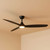 132cm 52-inch Black DC Ceiling Fan With Light WIFI Smart Remote 3 Blade 33W