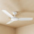 122cm 48-inch White DC Ceiling Fan With WiFi Remote Smart 3 Blade 33W 6 Speed