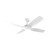 132cm 52-inch White DC Ceiling Fan With WiFi Remote Smart 4 Blade 36W 6 Speed