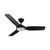 122cm 48-inch Black DC Ceiling Fan With Light Smart WiFi Remote 3 Blade 33W