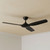122cm 48-inch Black Smart DC Ceiling Fan With WiFi Remote 3 Blade 33W 6 Speed