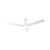 132cm 52-inch White DC Ceiling Fan With Light Smart WiFi Remote 3 Blade 28W