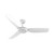 132cm 52-inch White Smart DC Ceiling Fan With Light WiFi Remote 3 Blade 36W
