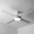Bertran 132cm 52-inch White DC Ceiling Fan With Light Remote Control 4 Blade 36W