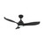 Pisano 132cm 52-inch Black DC Ceiling Fan With Light Smart WiFi Remote 3 Blade 34W