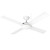 132cm 52-inch White DC Ceiling Fan Remote Control 4 Blade 36W 6 Speed