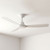 Almeria 122cm 48-inch White DC Ceiling Fan 3 Blade 23W 3 Speed