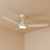 122cm 48-inch White DC Ceiling Fan With Light 3 Blade 23W