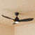 107cm 42-inch Black DC Ceiling Fan With Light Smart WiFi Remote 3 Blade 34W