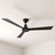 Rossini 132cm 52-inch Black DC Ceiling Fan WIFI Smart Remote 3 Blade 33W 6 Speed