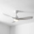 Pisano 132cm 52-inch White DC Ceiling Fan With Light Smart WiFi Remote 3 Blade 34W