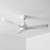 Pisano 107cm 42-inch White DC Ceiling Fan WiFi Smart Remote 3 Blade 34W 6 Speed