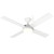 122cm 48-inch White DC Ceiling Fan With Light Remote Control 4 Blade 36W